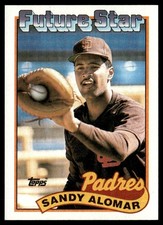 1989 Topps Sandy Alomar Jr. San Diego Padres #648
