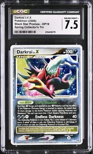 Pokémon Darkrai LV.X DP19 Diamond and Pearl Black Star Promo Holo - CGC 7.5