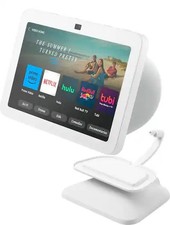 NEW Echo Show 8 3rd Gen Adjustable Stand with USB-C Charging Port, Glacier White