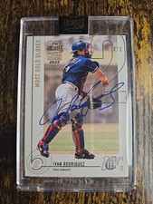  2021 2022 Topps Archive Signature Series Ivan Rodriguez On Card Auto #1/1