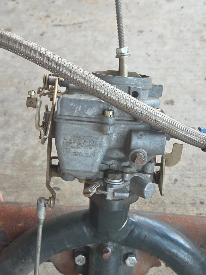 1960's Ford Mustang 6 R 3635 B  One Barrel Holley Carburetor on Model A Manifold - Image 3 of 4