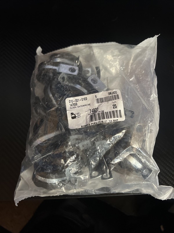 imperial 1 inch tube clamp new bag of 25