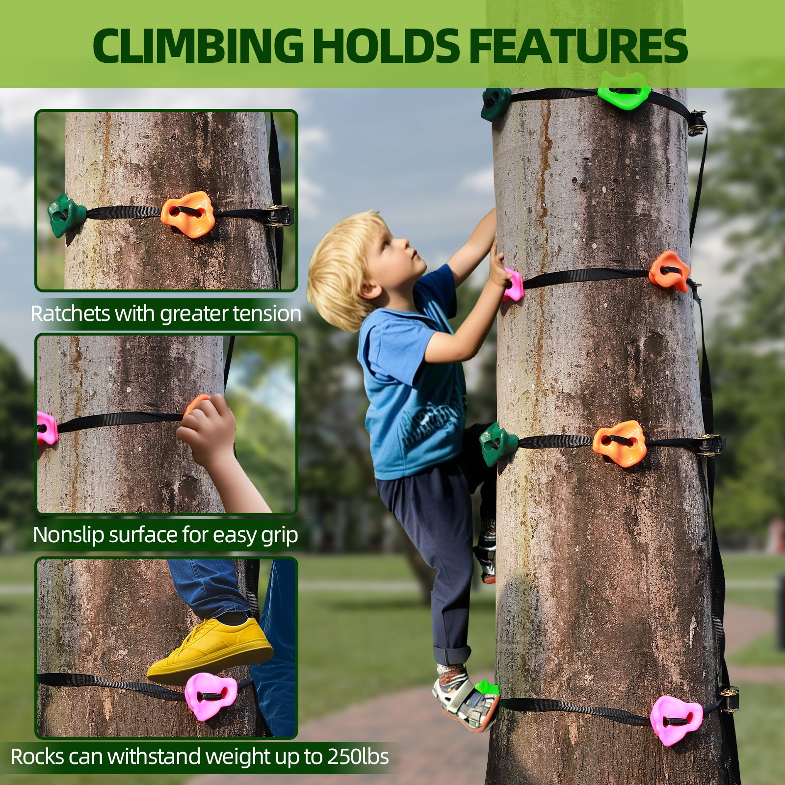 180FT Zip Line Kit for Kids and Adult: Up To 400LBS Kids Backyard Play Equipment