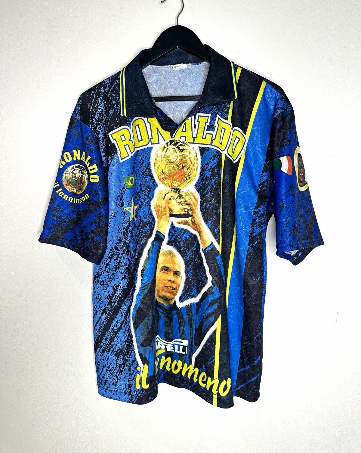 Vintage AOP Ronaldo Nazario / R9 / Inter Milan / Bootleg Jersey X-Large rare