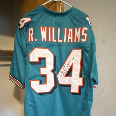 #ad #ad R. Williams Miami Dolphins Signed Custom Football Jersey JSA Witnessed $130.00