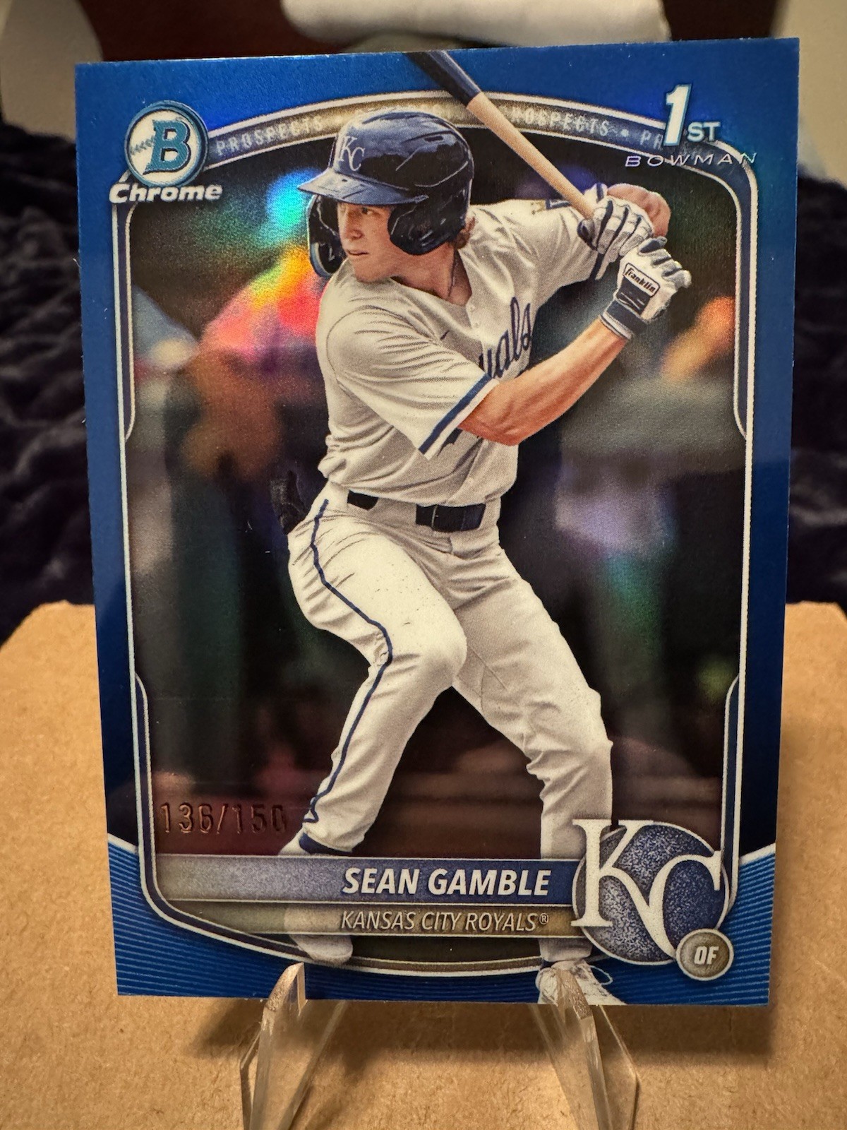 2025 Bowman Draft - Chrome Sean Gamble #BDC-178 Blue Refractor /150