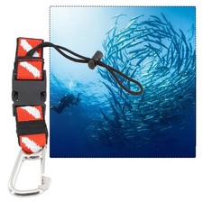 Scuba Diving Gear Buckle Fins Gear Holder Keeper Lanyard Strap With Clip