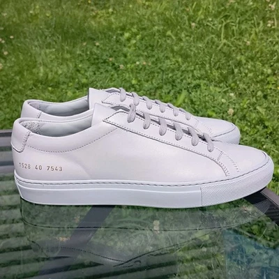 New Common Projects Low 1528 40EU 7/7.5US Mens in Gray w/ COA $450 - Image 1 of 4