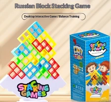 Balancing Stacking Blocks Game - Tetris Rocking Toy for Kids Family