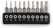 Set Cacciaviti Precisione a Stella Punte Torx Con Foro  T4, T5, T6, T7, T8, T9, 
