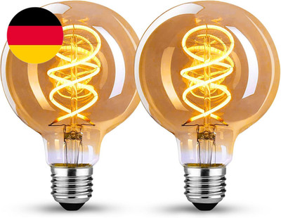 Dison Vintage Glühbirne E27, E27 LED Vintage Dimmbar G80 4W Retro Glühbirne LED 