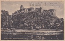 1930 AK Deutsches-Reich Halle ( Saale) Burg Giebichstein Gedicht Stempel top !!!