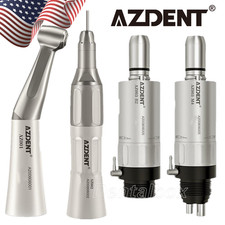 AZDENT Dental Low Speed Straight Handpiece/Contra Angle/Air Motor 4/2Hole E-type