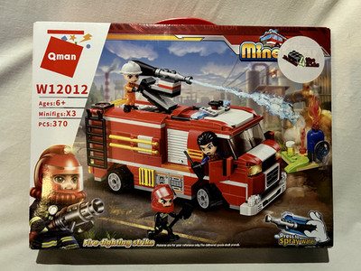 Qman Feuerwehr Auto W12012 - LEGO kompatibel - Neu & originalverpackt