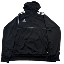 Adidas Tango Half-Zip Pullover Fußball Hoodie in Schwarz - Größe L