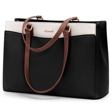 Laptop Tote Bag for Women, Work Bags Teacher Tote Bag, Waterproof Leather Com...