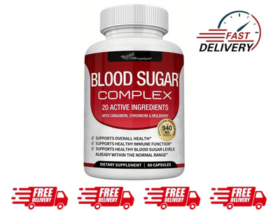 Blood Sugar Support Complex 60 pill Cinnamon, Chromium, Alpha Lipoic Acid