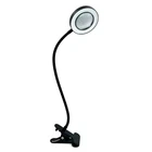 48 LED Desk Lamp Clip with 5X Magnifying Glass Light 360° Adjustable 36925