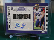 Contenders Draft Picks 2019 RC Rookie Autograph Auto Greg Gaines Tampa Bay NFL