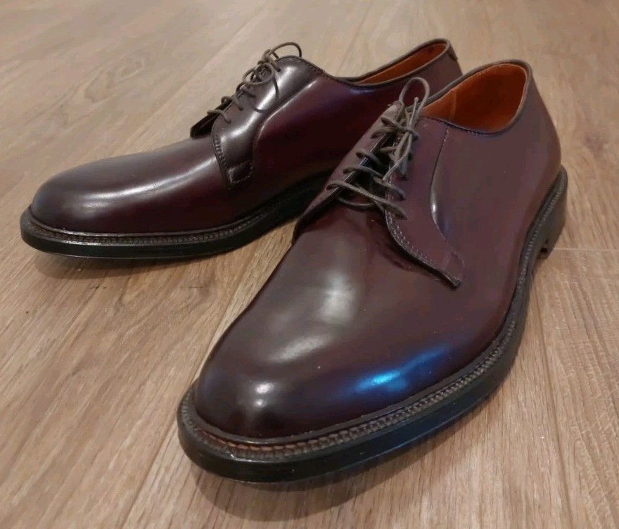 Alden 990 Color 8 Shell Cordovan Plain Toe Blucher | Alden Model 