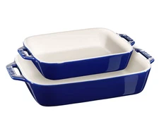 2-pc, Rectangular Baking Dish Set, dark blue