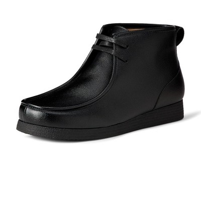Men's Moc Toe Chukka Boots Amazon Style Black Leather Boots