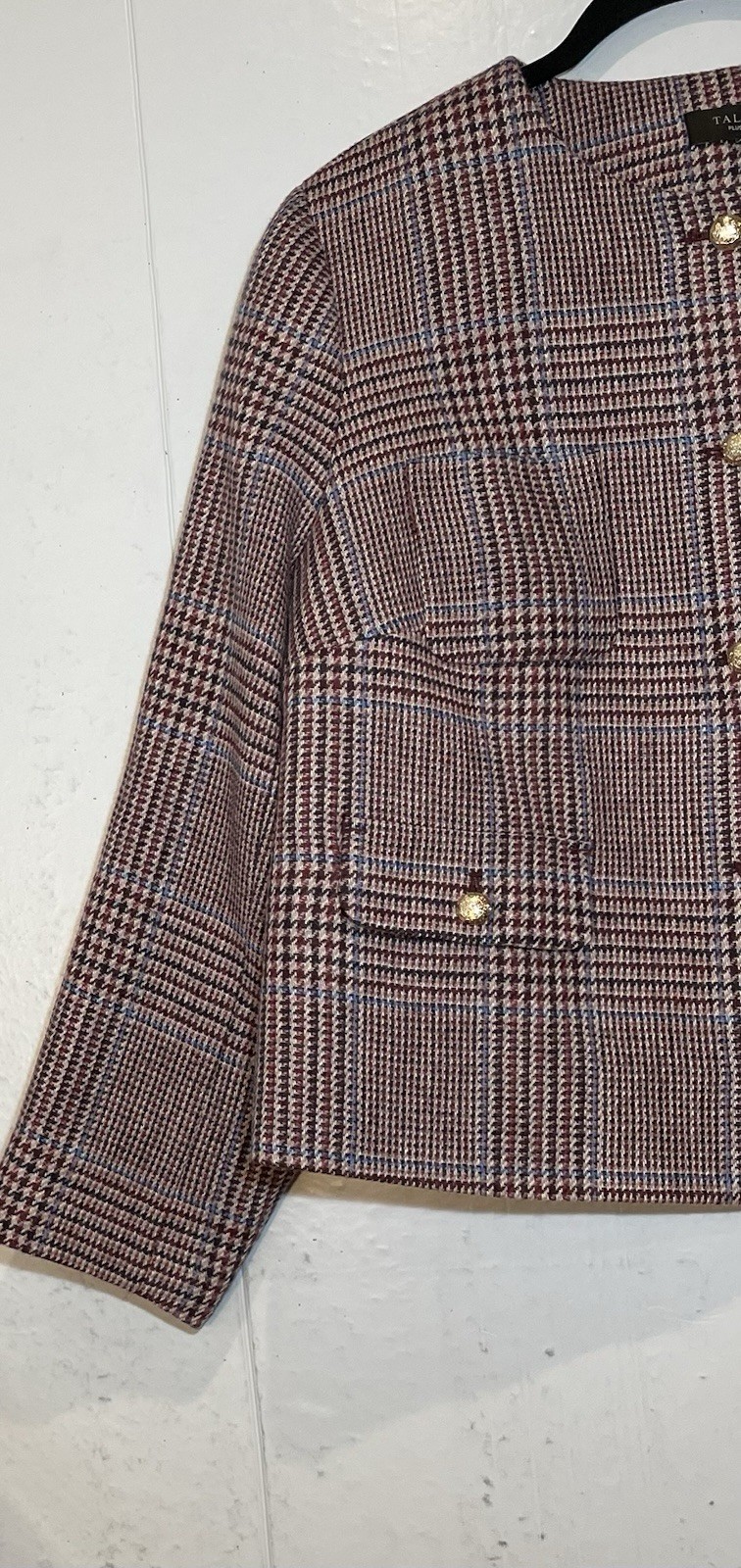Talbots Houndstooth Blazer Jacket Plus Size 18W P… - image 5