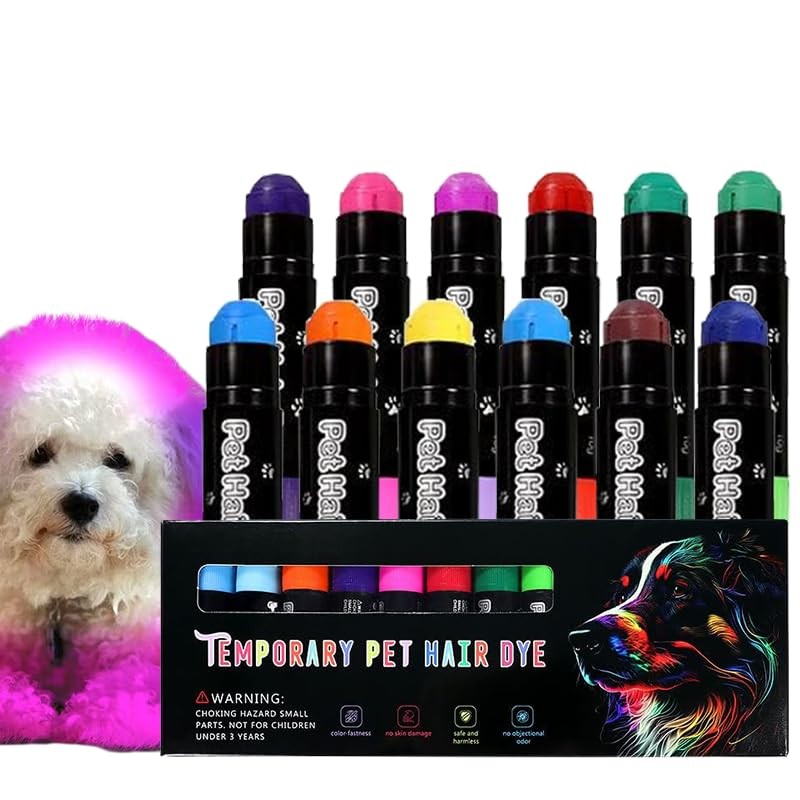 Temporary Pet Hair Dye, Pet Fur Paint Dye,Hair Painting Pens Non