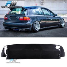 Fits 92-95 Honda Civic Eg Eh Hatchback Duckbill Glossy Black Roof Spoiler Wing