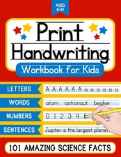 Print Handwriting Workbook for Kids Age 6-10: Enhance Your Writing Skills an...