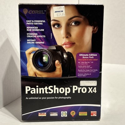 Corel Paintshop Pro X4 Ultimate | Windows 7, XP, Vista | WORKS