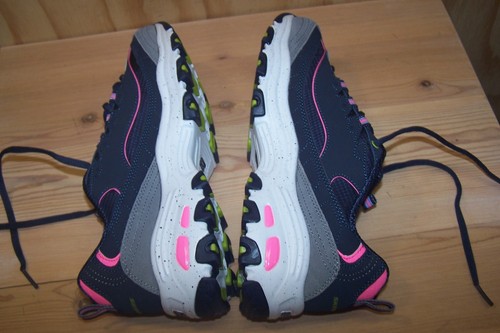 NWT Skechers D Lites Shoes Womens Blue Sneakers Run Jog Workout 149589 Outdoor - Picture 5 of 8