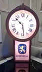 Lowenbrau Vintage Beer Sign Advertising Bar Clock 1986 LIGHTED WORKS  liquor