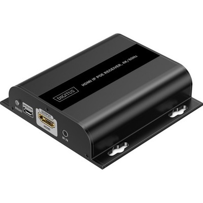 Digitus HDMI IP PoE Receiver, HDMI Verlängerung, schwarz