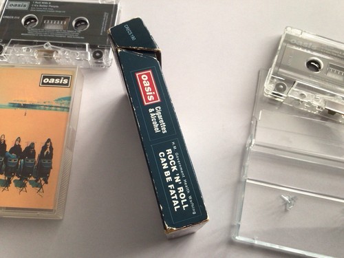 Oasis Cigarettes & Alcohol Cassette Tape Single Cigarette Box + Roll with READ - Picture 5 of 16