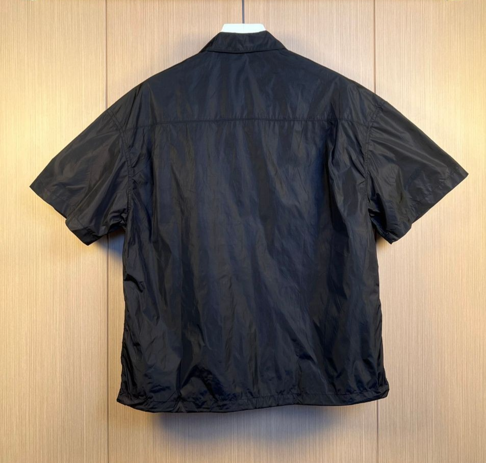 Prada Shirt Short Sleeve Light Re-Nylon Shirt Black - Size M | eBay