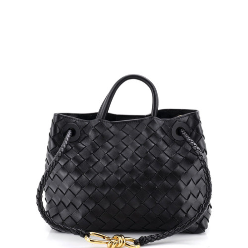 Bottega Veneta Andiamo Top Handle Bag Intrecciato Nappa Small