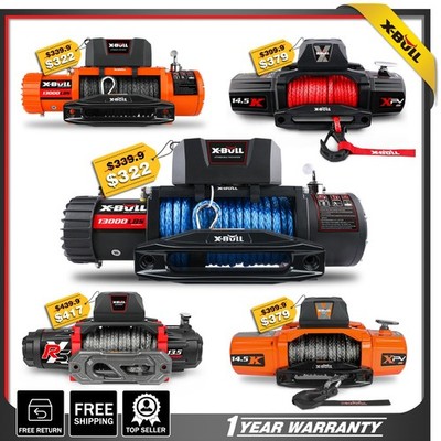 X-BULL Winch 12000LB 14500LBS Waterproof Truck Trailer Jeep Offroad 4WD 4x4 12V