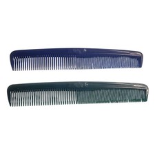 Vintage Goody USA Hair Comb 7.5 Blue Green Wide Tight Teeth Teaser Unbreakable