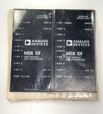 NEW Analog Devices MDA 10F Fast Binary D/A Converter DAC Lot of (2) RARE NOS