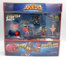 Akedo Starter Pack Arcade Warriors Mini Battling Action Figures  NEW