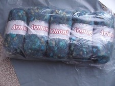  ARMONI  SYNTHETIC MOHAIR  YARN  / WOOL  PEACOCK / FOREST GREEN  500g UNUSED