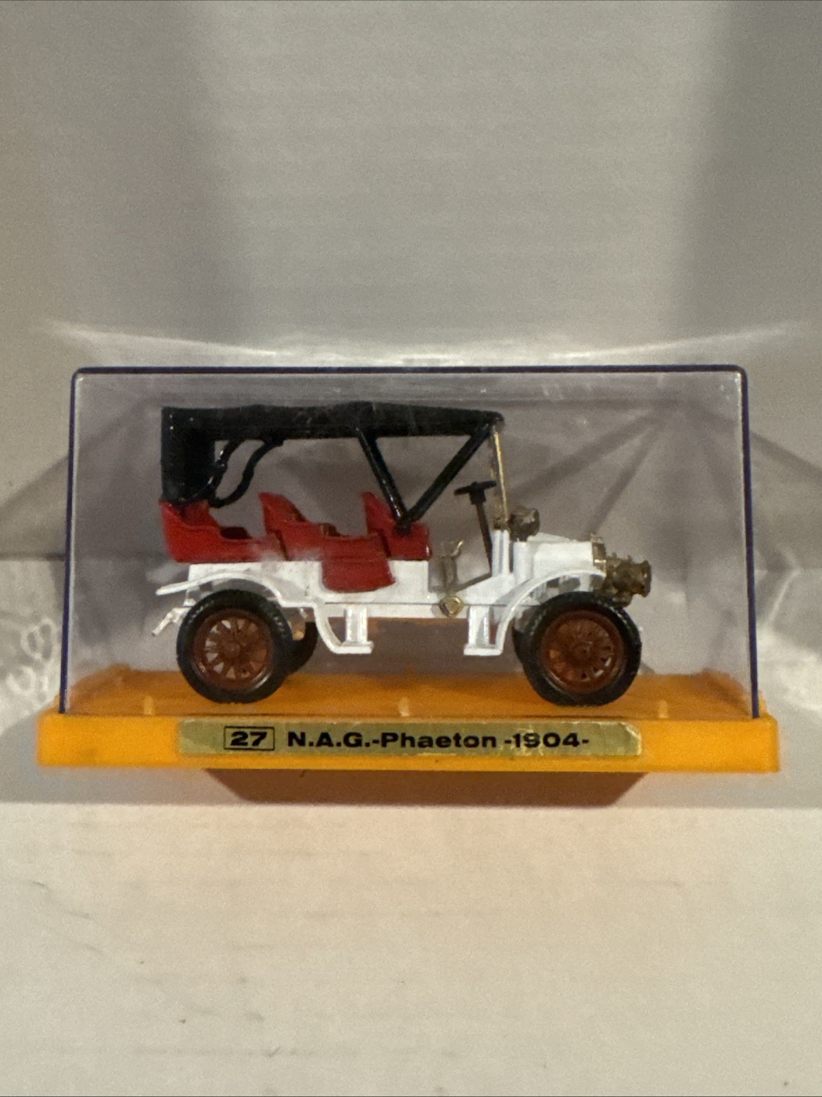 Ziss Euro Modell NAG Phaeton 1904 Diecast White With Case Made In Germany
