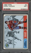 1968 Topps Carol Vadnais #81 PSA 7 Near Mint Oakland Seals 