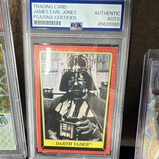 Topps 1983 Star Wars Return Jedi Darth Vader James Earl Jones Auto PSA #85626980