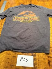 VINTAGE Jurassic Park Distressed Movie Logo T-Shirt SZ XXL P23