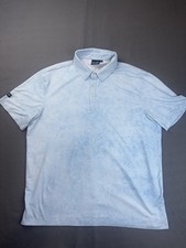 Sunday Swagger Polo Shirt Mens XL Blue Cloud Golf Performance Stretch