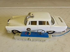 Vintage 1960's W. Germany Gama 4861 Polizei Mercedes Chorded RC Police Car