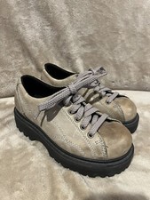 Vintage Y2K American Eagle Chunky Beige Platform Shoes Size 6 RARE