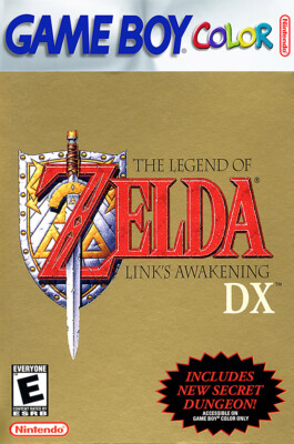 The Legend Of Zelda Link's Awakening DX BOX ART GBC POSTER MADE IN